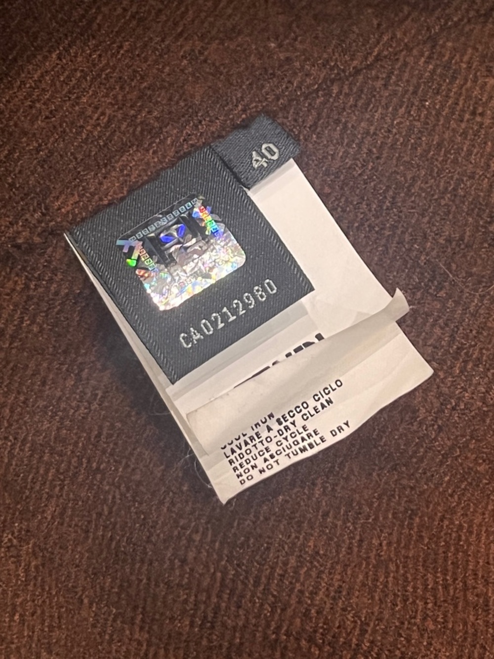 Fendi Brown Wool Trench Coat with Fur Pocket Accents - Picture 4 of 4